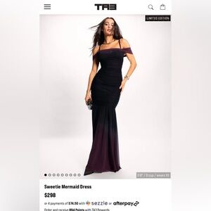 TA3 Viral Evening Gown with Corset/Cinch Style Bodice